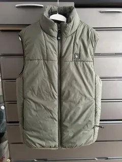 カーキージッパーベストZARAベスト美品