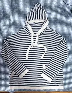 'S MaxMara ボーダー フーデッド ニット パーカーのサムネイル