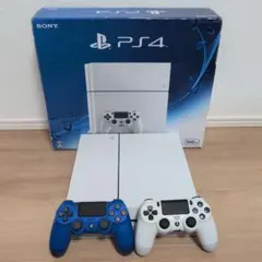 PS4 本体 500GB ホワイト コントローラー2個付き