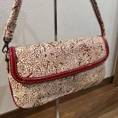【極美品】土屋鞄　ワンショルダーバッグ　総柄　クラッチバッグ　希少　葉舞シリーズのサムネイル