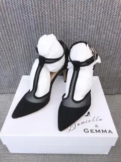 【極美品】ダニエラ＆ジェマ Tストラップ チュールパンプス 36