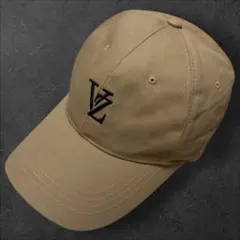 VARZAR ベースボールキャップ ワンポイントロゴ ベージュ
