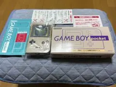 ゲームボーイポケット本体　箱付き　グレー　ジャンク品