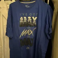 Nike プリント Tシャツ 青
