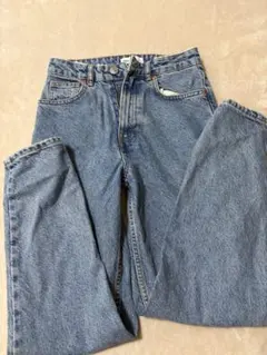 ZARA デニム マムジーンズ　34