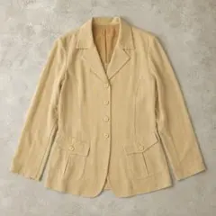 00's vintageベージュ テーラードジャケット archive y2kのサムネイル