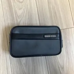ZERO HALLIBURTON × JAL グレー ポーチ