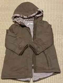 ライトオン　インナーボアミリタリーコート　上着　ピンクヒョウ柄