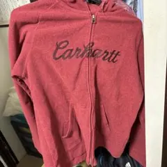 Carhartt 赤 ジップアップパーカー Lサイズ