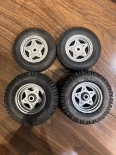 タミヤ　バギーチャンプ　アタックバギーRCカー用 タイヤ ホイール 4本セットのサムネイル