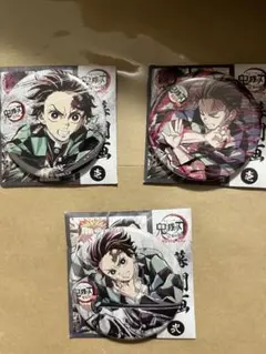 鬼滅の刃 全集中展 無限列車編 遊郭編 幕間画缶バッジ壱＆弐　竈門炭治郎3個
