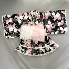 浴衣ドレス 120サイズ　セパレート　帯つき