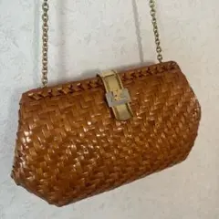 RODO ラタン 2Way チェーンバッグ ロド 籐 カゴバッグ イタリア製
