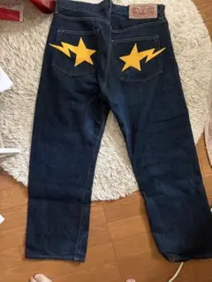 超濃紺】A BATHING APE エイプ フロントスター 初期 デニム XL - メルカリ