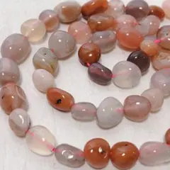 dp098/SALE！天然石◇ピンクアゲート　タンブル1連