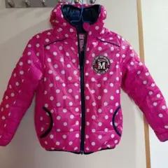 水玉模様 フード付きジャンパー