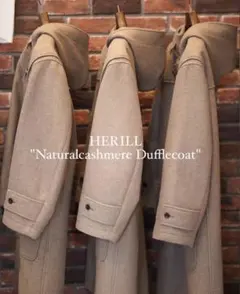 HERILL ヘリル　カシミヤ　ダッフルコート　3 カシミア ベージュ HERILL ヘリル カシミヤ ダッフルコート 3 カシミア ベージュ HERILL
