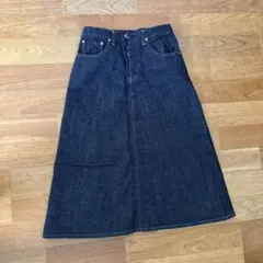 美品未使用★NATURAL LAUNDRY ダークデニム ロングスカートのサムネイル