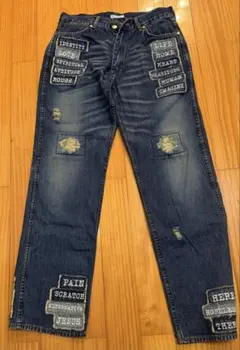 number nineモダンエイジ期 パッチデニム 02ss size:4 - メルカリ