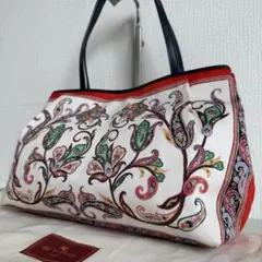 ETRO エトロ　トートバック　ペイズリー柄　マルチカラー　内側総柄　保存袋有のサムネイル