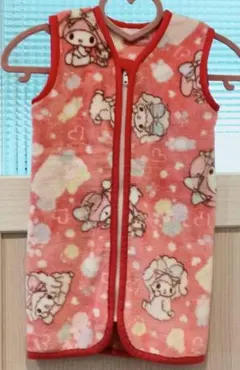 美品【マイメロディ】スリーパー ベスト　毛布　ブランケット　寝具　防寒