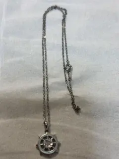 新品 真如苑 真言宗総本山伝燈苑 仏法輪 シルバー 純銀 ネックレス