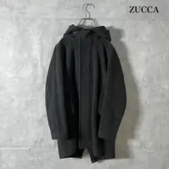ZUCCA ズッカ ウール フーデッドコート N238