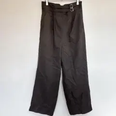 美品 MECOUM ハイウエスト ワイドパンツ チェック柄 サイズ 38