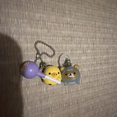 リラックマ チュッパチャプス ミニチュア キーホルダー 2種