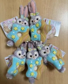 ディズニー　ステラルー　フィルドウィズジョイ　ぬいぐるみチャーム　5個