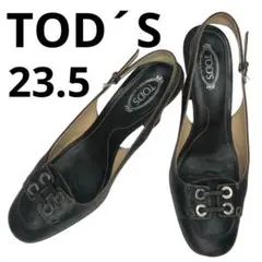 TOD'S サンダル ダークブラウン 本革 23.5cm レディース靴のサムネイル