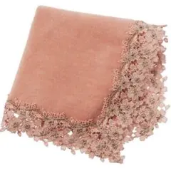 近沢レース　婦人画報別注　桜　ハンカチ　さくら 近沢レース 婦人画報別注 サクラ ピーチ ハンカチ｜Yahoo!フリマ