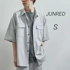 JUNRED ジュンレッド フラップポケット ビッグシャツ ライトグレーのサムネイル