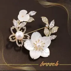 ブローチ 桜モチーフ パール 入学式 卒園式 卒業式 パールブローチ 桜