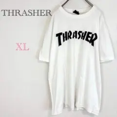 ♦︎スラッシャー【XL】カットソー　Tシャツ　大きいサイズ　ロゴプリントのサムネイル