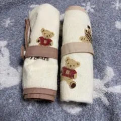 クマ柄　おむつ替えマット　2枚セット　出産準備　入園準備