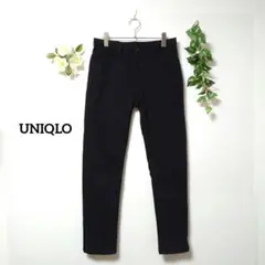 ユニクロ スキニーパンツ ストレッチ М ブラック ウエストゴム