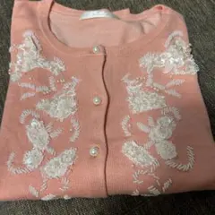 ANNA LUNA ビーズ刺繍 カーディガン ピンク