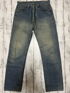 人気上昇中 雰囲気あり USA製 黒文字 501 90s W33 リーバイス