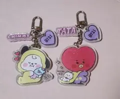 BT21★TATA&CHIMMY★キーホルダー