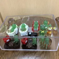カエル　ガラス細工　置物　フィギュアセット まとめ売り