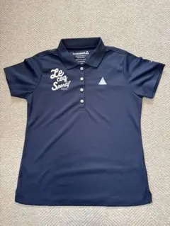 le coq sportif GOLF レディース　ポロシャツ　紺　L Lサイズ
