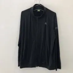 TG99 ロゴス ブラック ナイロンジャケット ジップアップ LL