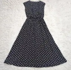 本日限定値下げ⭐︎美品 ルルウィルビー カシュクール シャツワンピース ドット 黒