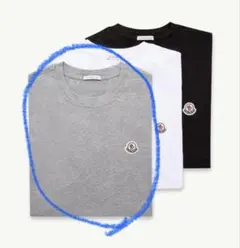 モンクレール moncler パックT グレー Sサイズ Tシャツ 綿100%