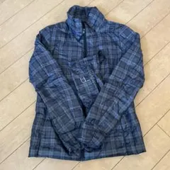 チェック柄　ウルトラライトダウン　収納袋付き