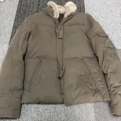 TETE HOMME ダウンジャケット カーキ ファー付き