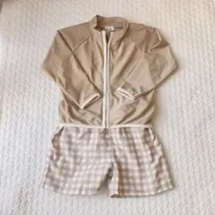 ペアマノン pairmanon 水着　サイズ90 ラッシュガード ショートパンツ