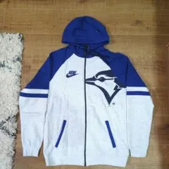 NIKE ナイキスウェットパーカートレーニングパーカーL デカロゴ 刺繍ロゴ