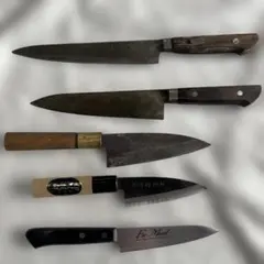 149 和包丁 5本セット 銘入りのサムネイル